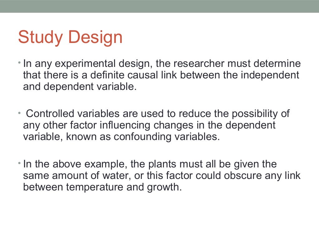 Study design 6.2.1 4
