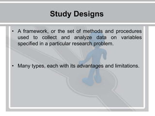 Research Study design for professional and students | PPT