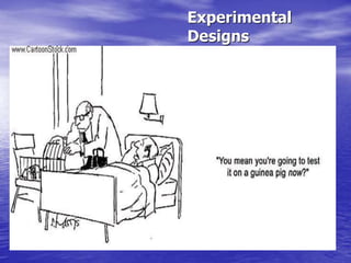 Experimental
Designs
 