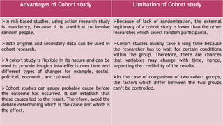 Study Limitations And Risks Study designs and their advantages and limitation | PPTX
