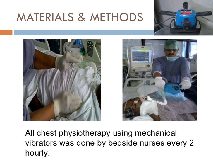 effectiveness of mechanical vibrator for chest physiotherapy in venti…