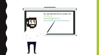 For any help feel free to contact me!
Aly Osama
alyosama@gmail.com
https://eg.linkedin.com/in/alyosama
 