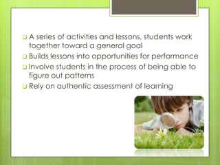Teaches students specific procedures or processes that are essential to problem solving