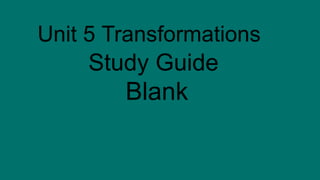 Study guide - note- blank
