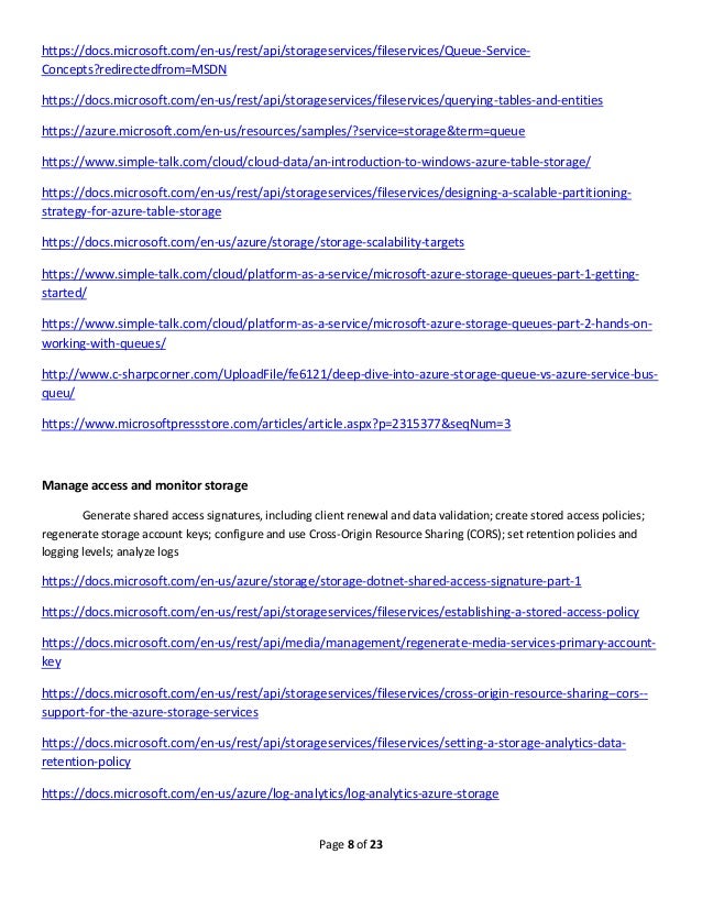 Examples Of The Windows Azure Storage Services Rest Api Design