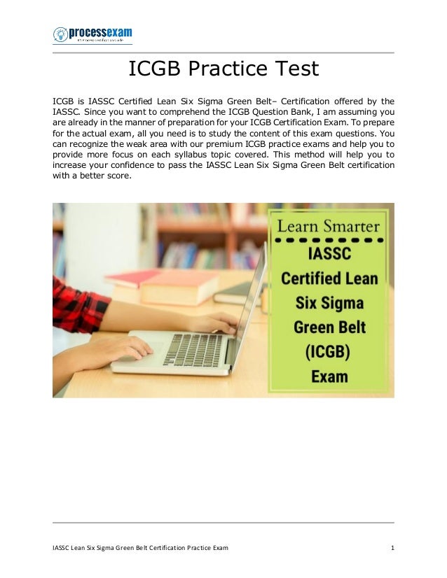 Certified Lean Six Sigma Green Belt Icgb