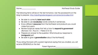 Northeast Assessment Study Guide