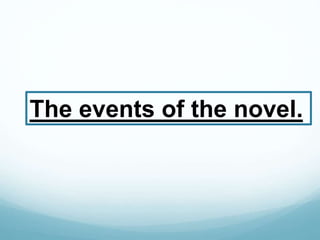 The events of the novel.
 