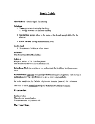 Study guide ss_test_10_11_11