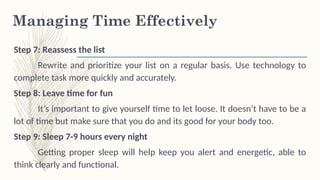 Study Habits and Time Management for College students.pptx