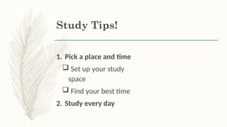 Study Habits and Time Management for College students.pptx