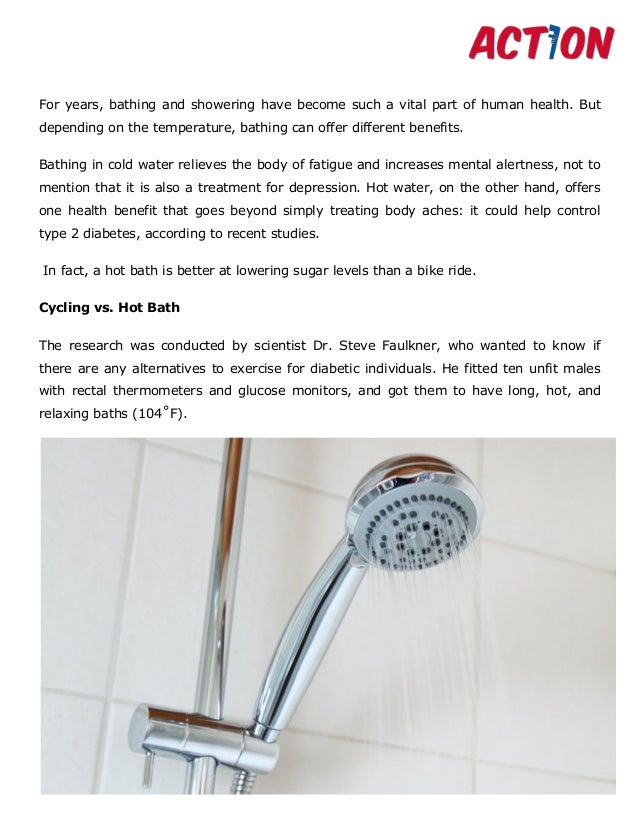 Study Hot Bath May Help Control Type 2 Diabetes
