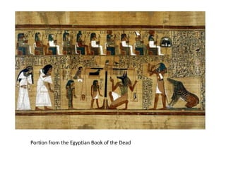 Portion from the Egyptian Book of the Dead
 
