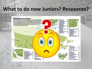 What to do now Juniors? Resources?
 
