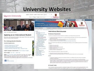 University WebsitesUniversity Websites
 