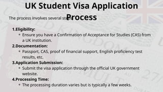Understanding the Process of Obtaining a Student Visa UK | PPTX