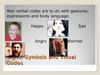 Studying signs, codes | PPT