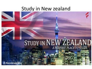 Study in New zealand
 