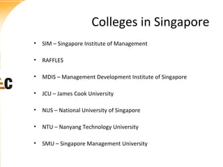 Study in Singapore | PPT