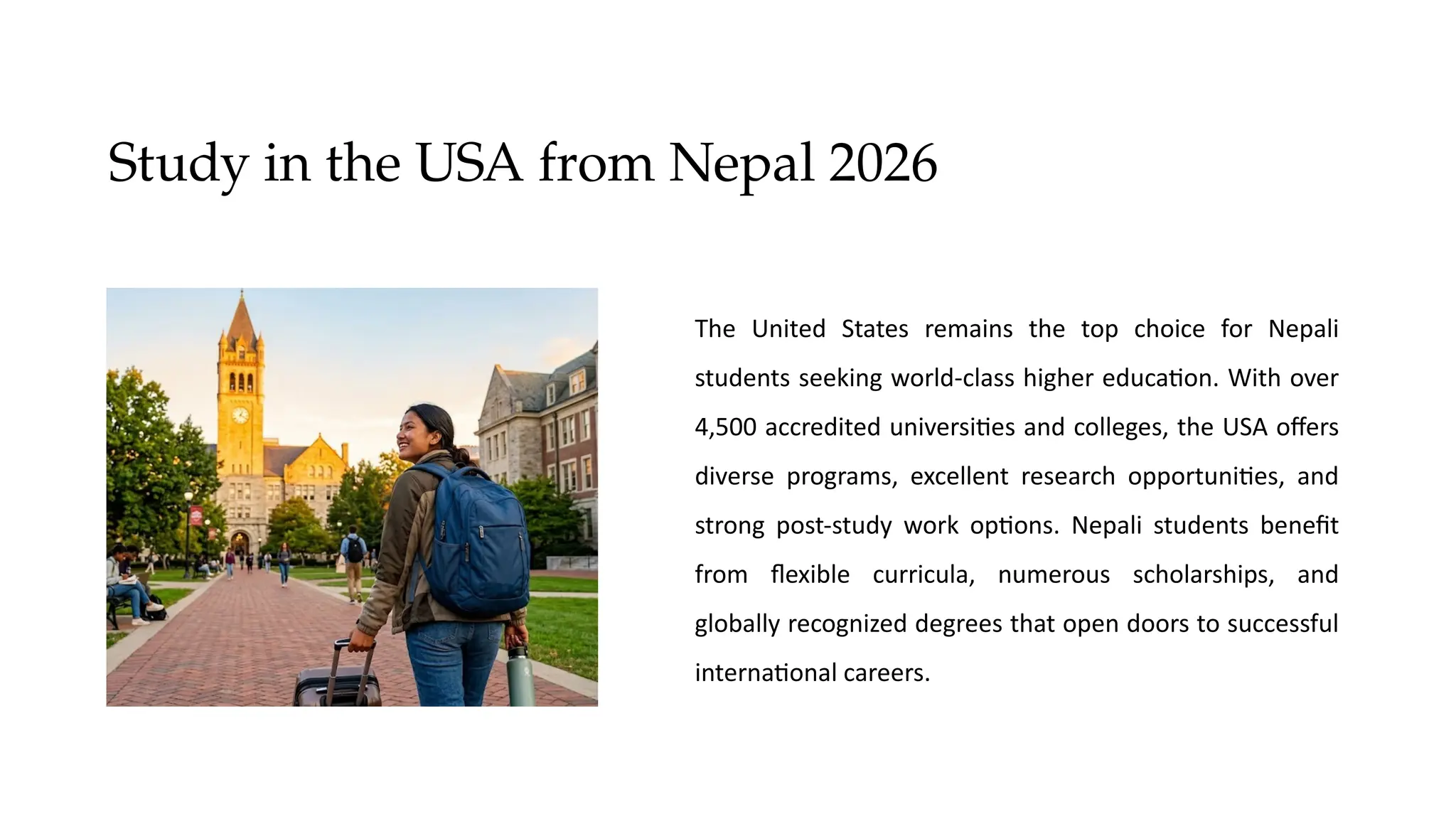 Study in the USA from Nepal 2026 Complete Guide