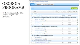  Select your grade level to
access subject area
content
 