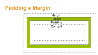 Padding e Margin
 