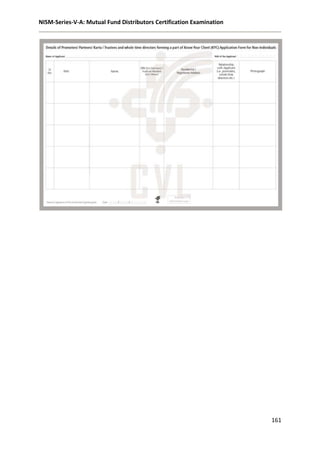 NISM-Series-V-A: Mutual Fund Distributors Certification Examination
161
 