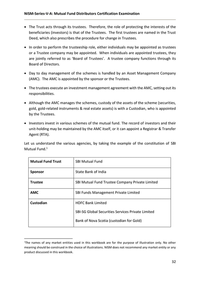 Study Material [NISM] SeriesVA Mutual Fund Distributors