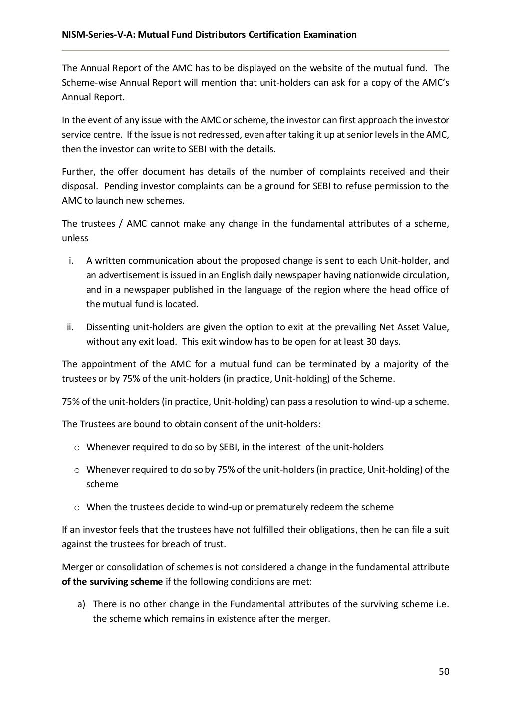 Study Material [NISM] SeriesVA Mutual Fund Distributors