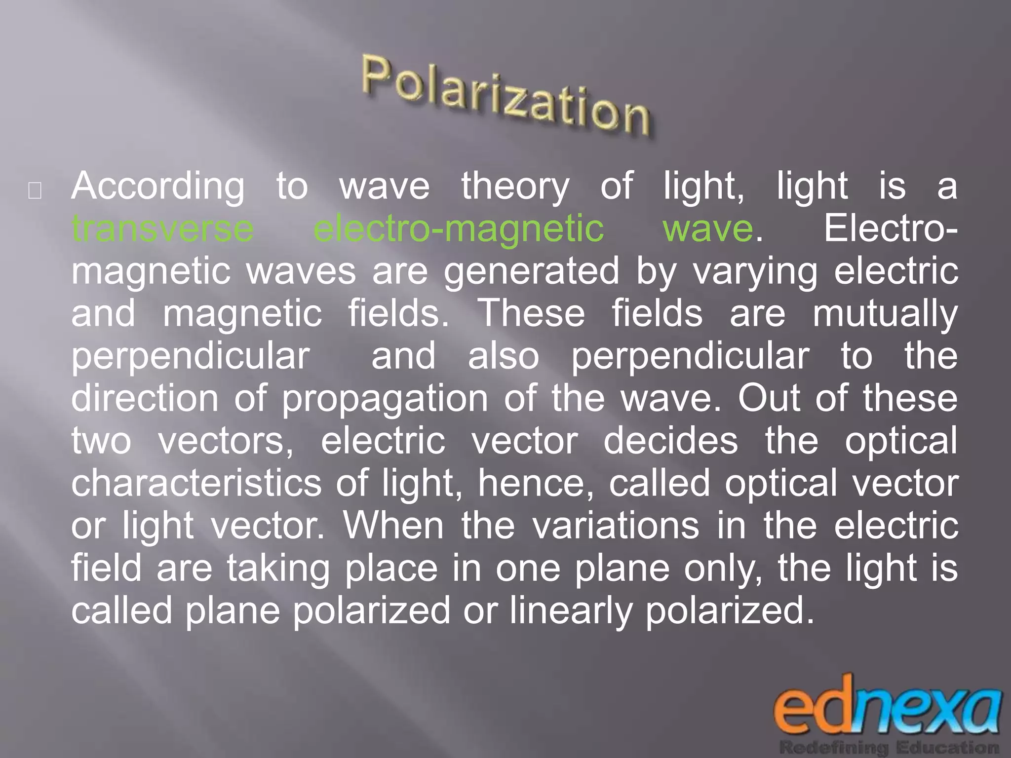 Study material 12th Physics - Wave Theory of Light Part II | PPTX