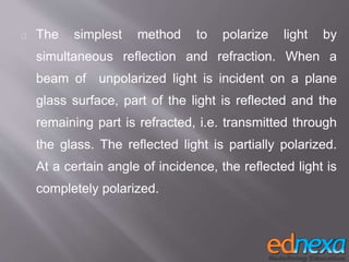 Study material 12th Physics - Wave Theory of Light Part II | PPTX