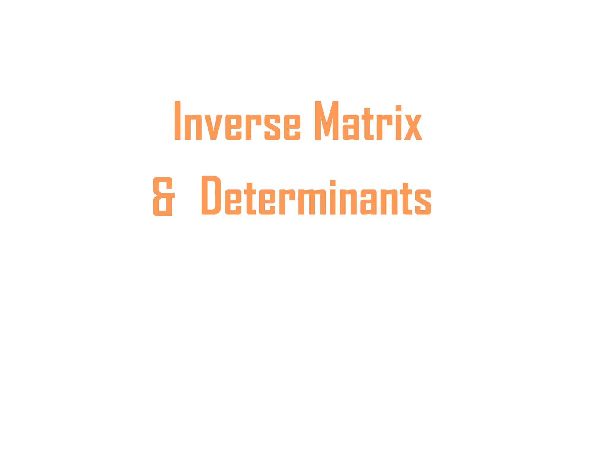 Study Material For Matrix And Determinant Pptx