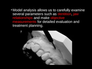 Pont Model Analysis Inference Model analysis in orthodontic | PPT