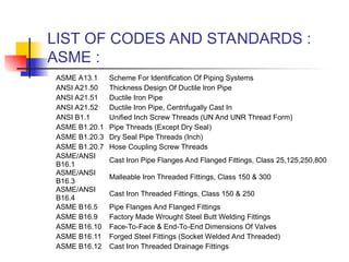 study of ansi 31.3.PPT for piping engineering | PPT