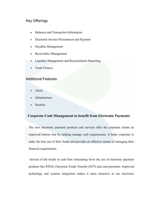 Study of cash management at standard chartered bank | DOC