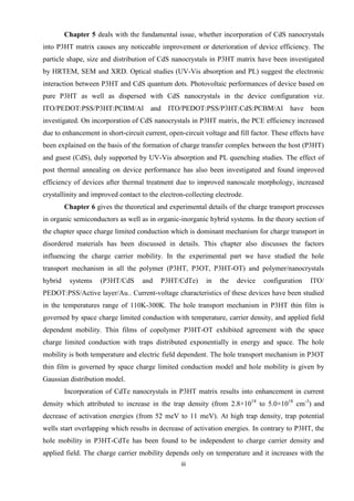 Study of charge transport mechanism in organic and organicinorganic ...