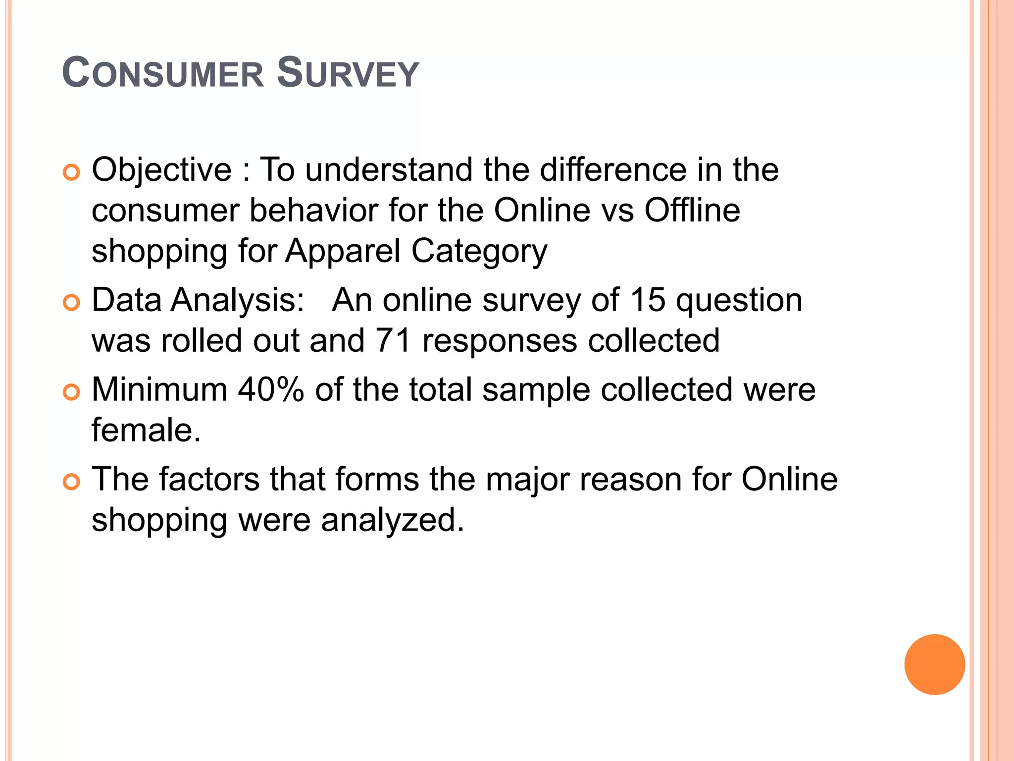Study of online vs offline consumer behavior final | PPT