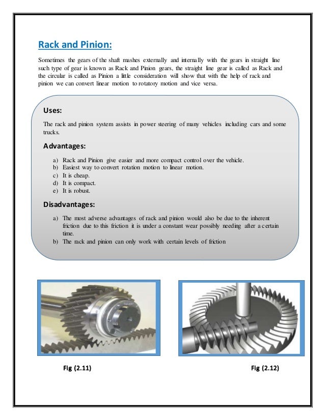Study Of Different Types Of Gears