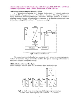 Study of grid connected pv system based on current source inverter | PDF