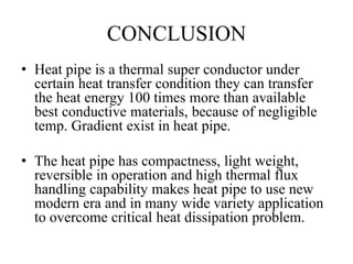 STUDY OF HEAT PIPE | PPTX
