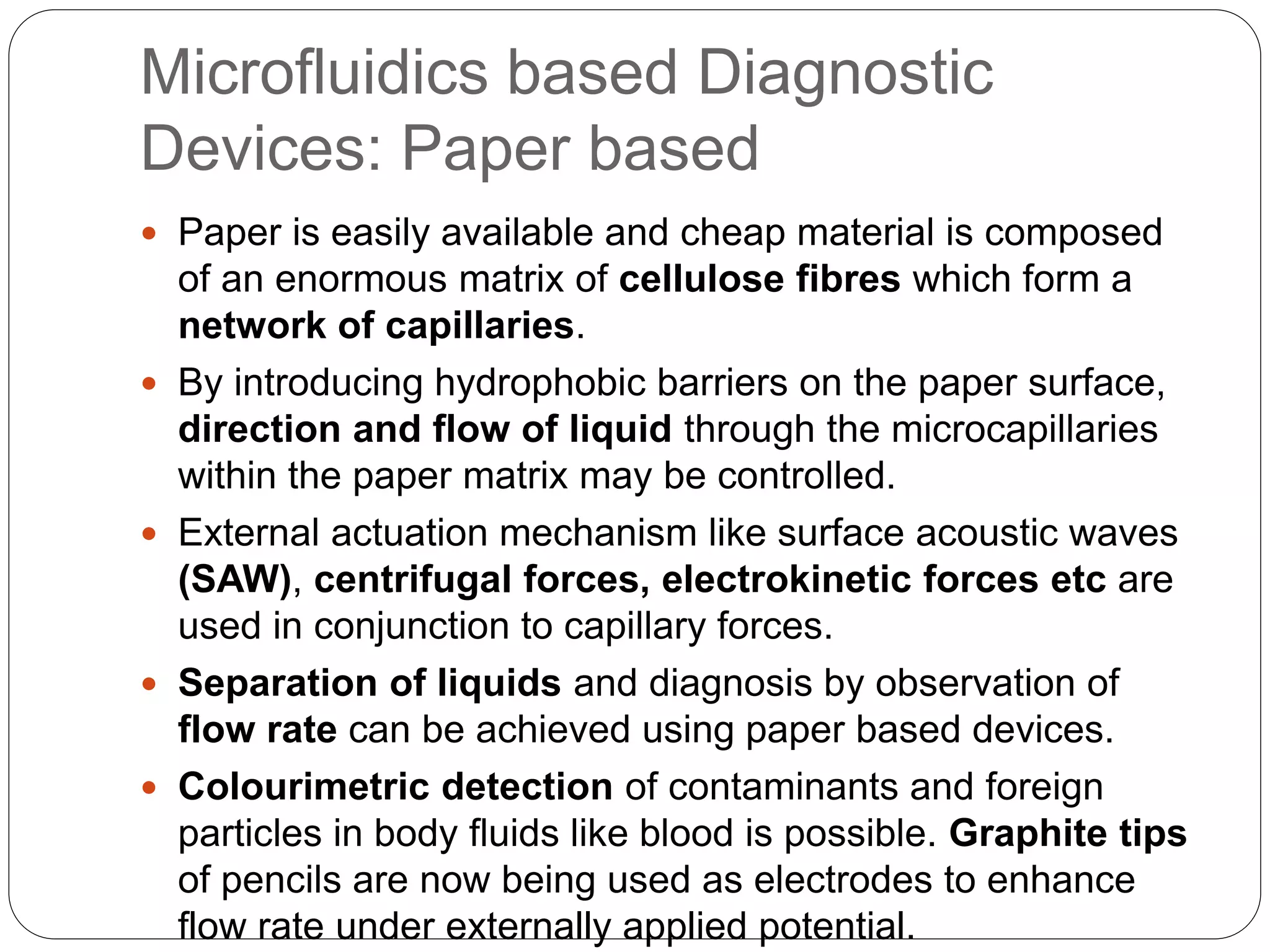 Study of Microfluidics and its Application in Biomedical Diagnostic ...