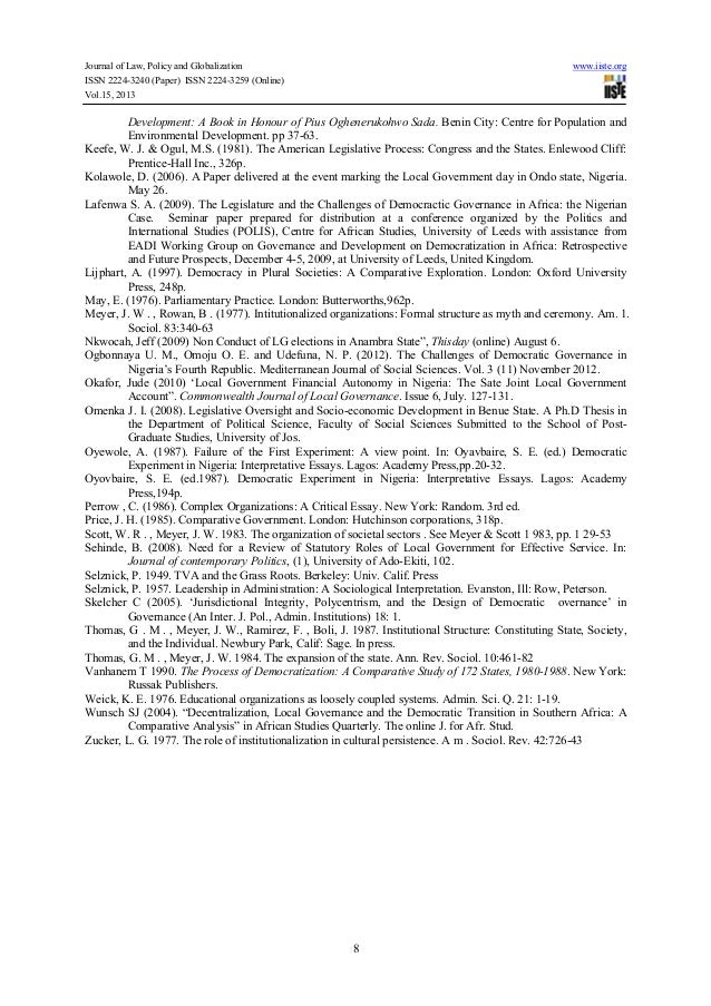 Study Of Oversight Functions Mechanism Of The Legislature