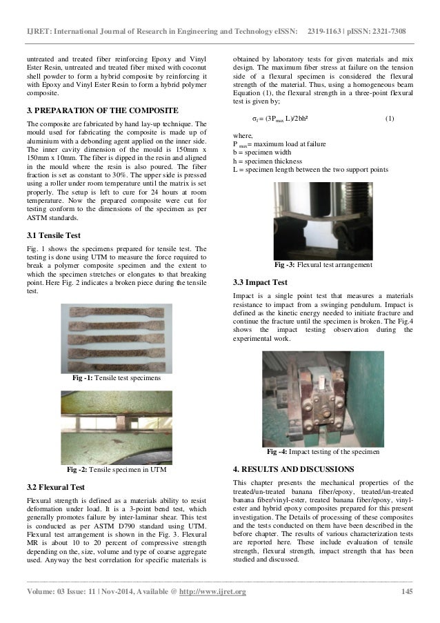 Study of properties of banana fiber reinforced composites