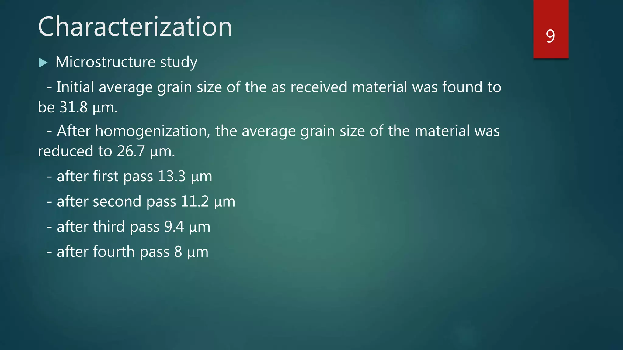 Study of relation between grain size and mechanical properties | PPTX