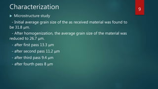 Study of relation between grain size and mechanical properties | PPTX