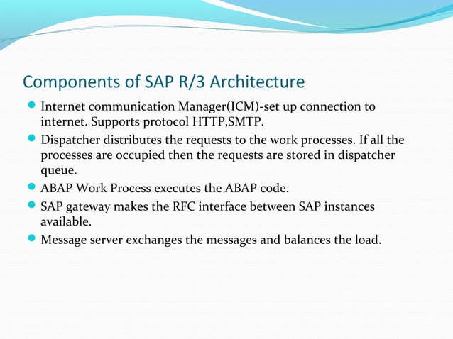 Study of SAP R3 architecture | PPT | Computer Software and Applications ...