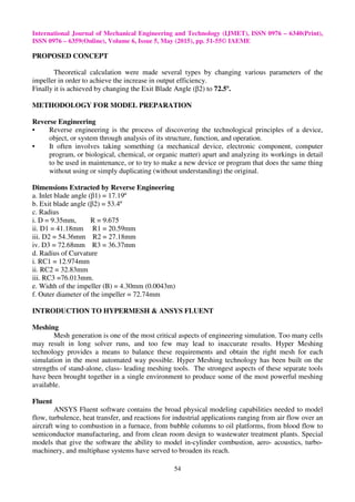 Study of the existing design of impeller of 4 submersible pump and ...