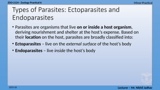 Study of types of parasites ectoparasites and endoparasites.pptx