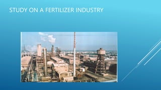 STUDY ON A FERTILIZER INDUSTRY
 