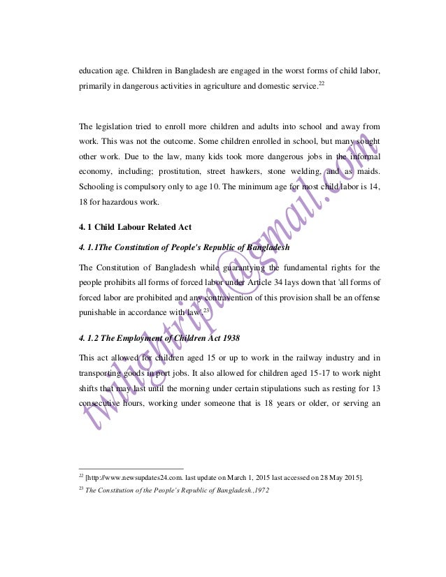 Term paper on child labour in bangladesh